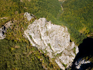 Aerial view of Erma River Gorge ,  Bulgaria