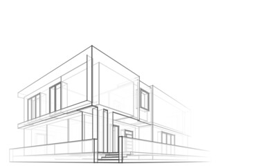 sketch of house