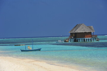Maldives, beach resort. 