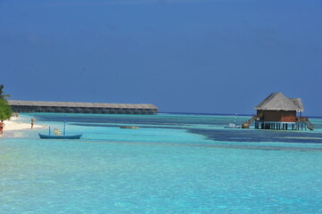 Maldives, beach resort. 