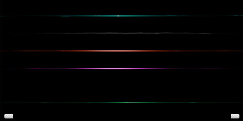 Realistic lens flare lighting effects collection