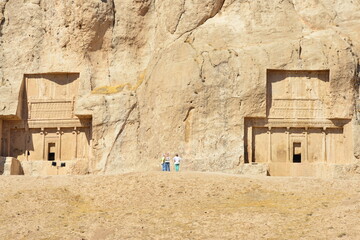 Persapolis, Iran. Ruins of Persapolis, the capital of Persian Empire later destroyed by Alexander...