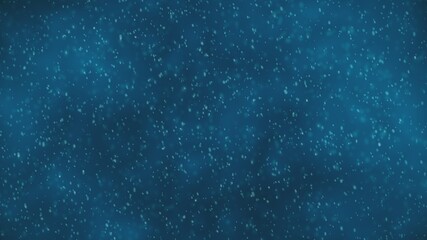 Falling snow on a blue background, a beautiful winter concept