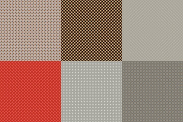 Pack of 6 High Quality Fabric Seamless 4K Textures for editing, compositing, backdrops or material development.