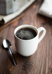 Classic americano coffee black coffee in a cup