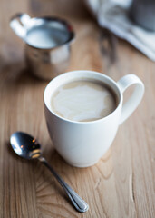 cup of coffee with milk