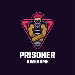 Illustration vector graphic of Prisoner , good for logo design