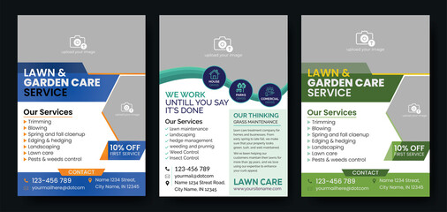 landscape flyer, lawn flyer, best lawn care Service business flyer template, lawn mowing flyer, garden and landscaping mow grass cutting flyer, lawn maintenance, Lawn Services Marketing Business Flyer