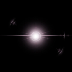 Realistic lense flare or glowing lights collection