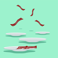 a plate where a place to store a food