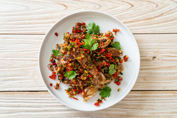Stir-fried Mantis Shrimp or Crayfish with Chilli and Salt.