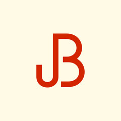 Letter J and B initials concept. Very suitable various business purposes also for symbol, logo, company name, brand name, personal name, icon and many more.