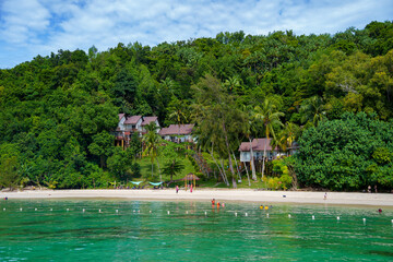 Beautiful Mamutik Island near Kota Kinabalu, Sabah, North Borneo, Malaysi