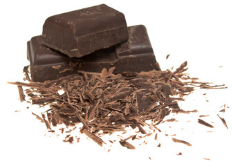 Chocolate on white
