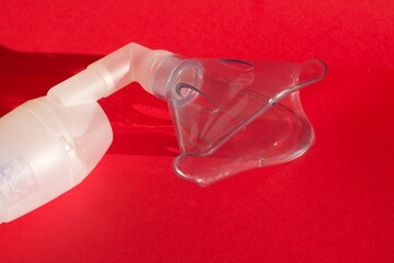 Close up of a Cpap mask concept of cure for respiratory disease.