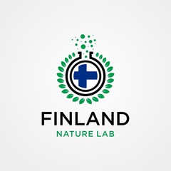 Fototapeta premium Findland Nature Lab Premium Vector