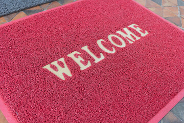 The new doormat of welcome text