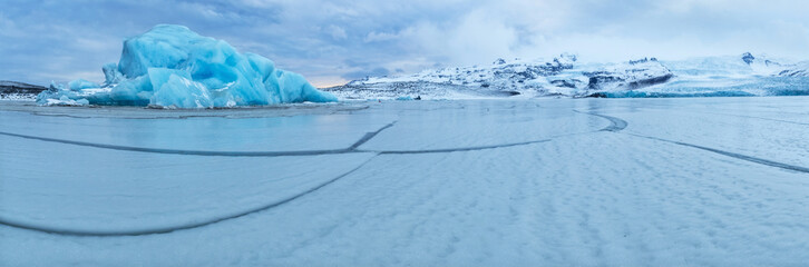 Iceberg lagoon in Fjallsarlon, Iceland