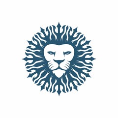 Lion ornament Logo Template vector