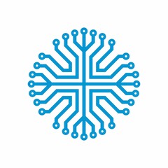 Technology network connection icon
