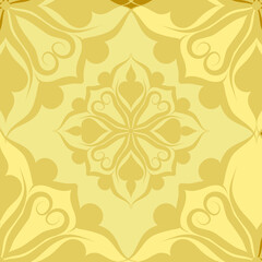  scarf pattern design on red. Geometric ornament with frame, border. Bandanna, shawl, scarf, tablecloth design for textile fabric print 