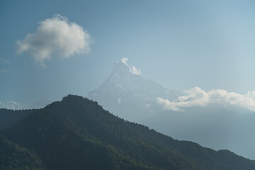 Pothana village in Nepal druing the Annapurna Sanctuary trek