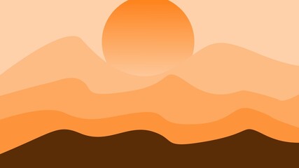 abstract mountain background with soft color for desktop wallpaper and banner