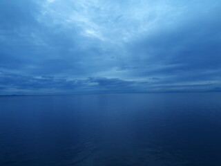 clouds over the sea