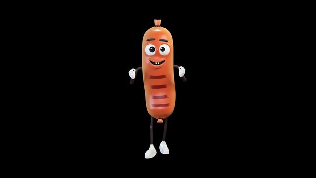 Sausage dancing an ice baby dance