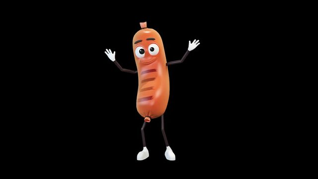 Sausage wave greeting