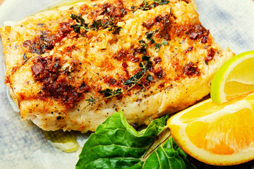 Fried fish, seafood, filet o fish