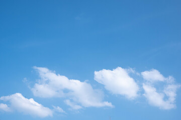 Sky. Blue sky. Cloud On a clear day.. Background. Daytime.