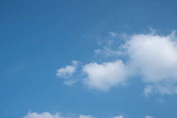 Sky. Blue sky. Cloud On a clear day.. Background. Daytime.