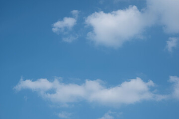 Sky. Blue sky. Cloud On a clear day.. Background. Daytime.