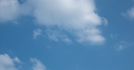 Sky. Blue sky. Cloud On a clear day.. Background. Daytime.