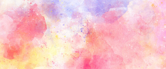 Abstract colorful painting for texture background. Splash acrylic colorful background. banner for wallpaper, Painted Illustration. Fantasy smooth light pink abstract watercolor painted background,