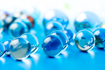 ビー玉の写真素材　マクロイメージ