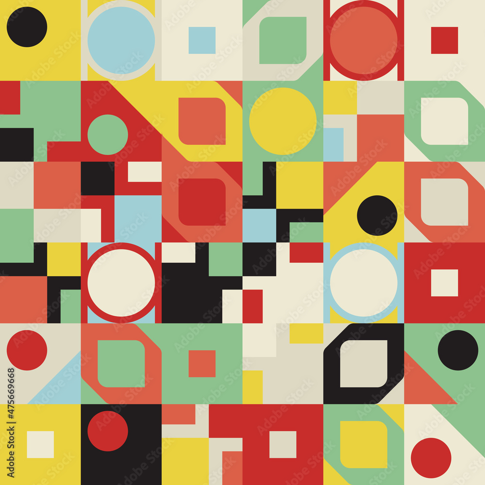 Poster abstract vector pattern design elements