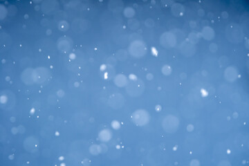 降雪の写真素材　冬の寒いイメージ