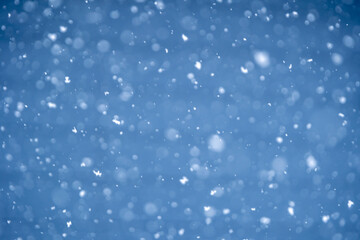 降雪の写真素材　冬の寒いイメージ