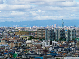 Fototapeta na wymiar 大阪の市街地の風景
