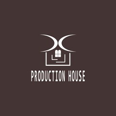 Production house logo. Vector illustration template design