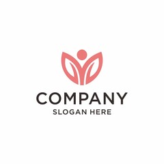 Spa logo template, health & wellness business branding design vector