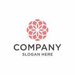 Spa business logo lotus Flower icon design Vector