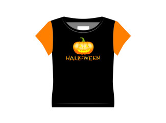 Halloween t-shirt design, vector illustration