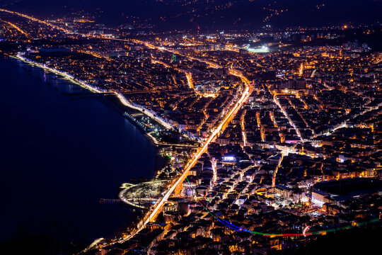 Ordu view from Boztepe at night