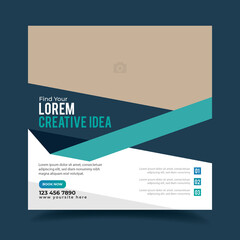 Digital Marketing Agency, Digital business marketing social media banner or square flyer vector Design Template