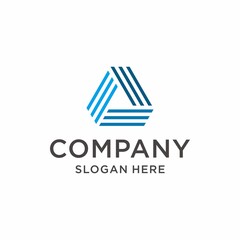 Fototapeta premium Modern triangel logo design inspiration