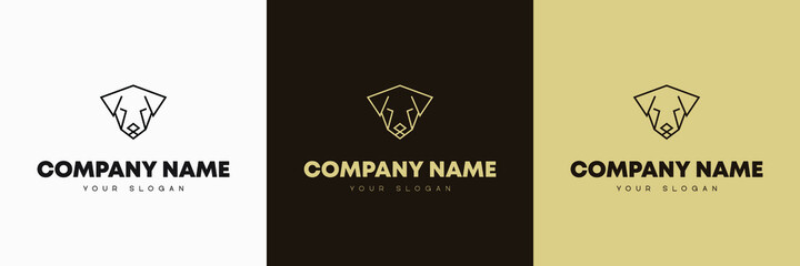 Minimal line versatile animal logo template icon design