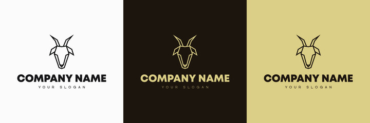Minimal line versatile animal logo template icon design